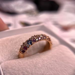 Bomb Party "Always The Favorite" Array of Multicolor Cubic Zirconia + Rose Gold